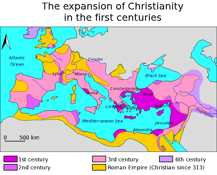 The expansion of the early Christian Church