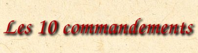 10 Commandments